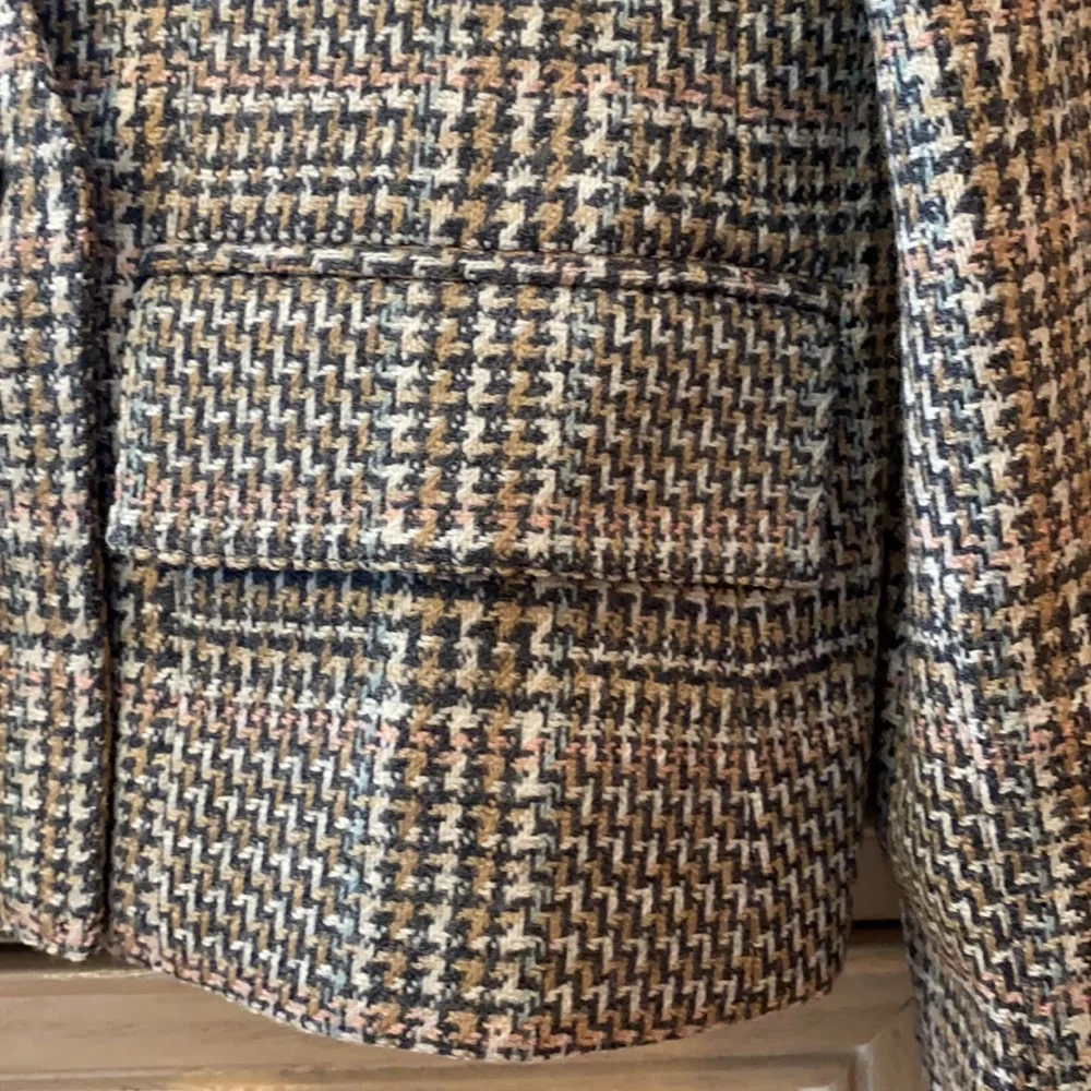 Evan Picone Brown Plaid Blazer - Picture 5 of 10